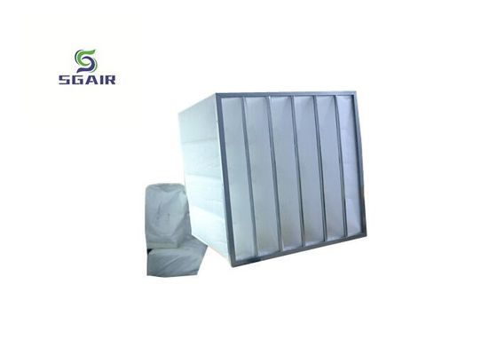 F7 Alüminyum Torba Filtresi %99,97 H13~H14 verimliliği ile özelleştirilmiş