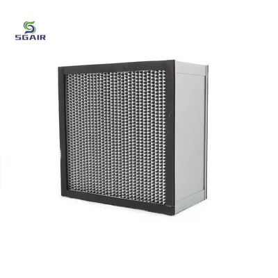 Alüminyum folyo bölme 1.5-2.00mm SS çerçeve ile yüksek sıcaklıklı hava filtri