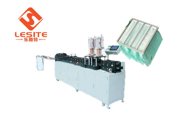 380V / 50Hz Güç kaynağı Hava Filtresi Çerçeve Yapma Makinesi Omron Kontrol Sistemiyle Özel Çerçeve Boyutu