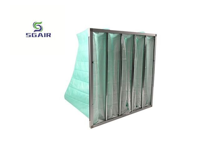 Cam Fiber H14 Alüminyum Torba Filtresi, Cep Hava Filtresi 21mm