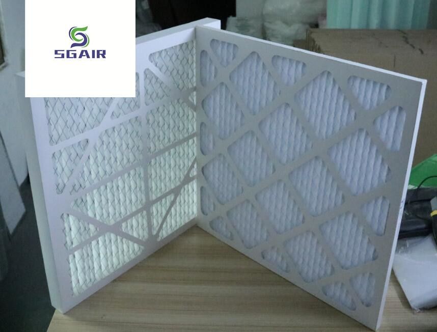 Ticari G3 G4 Merv 8 HVAC için Hepa Hava Filtresi, Pleiated Panel Filtresi
