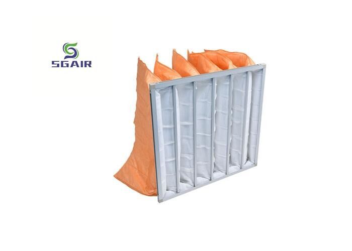 99.97% Bag Air Filter Hepa 14 Filtre Küçük Toz Parçacıkları İçin Yıkanabilir